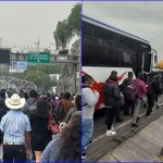 Gaseros de pipas colapsan entrada a CDMX, bloquean autopista México-Pachuca